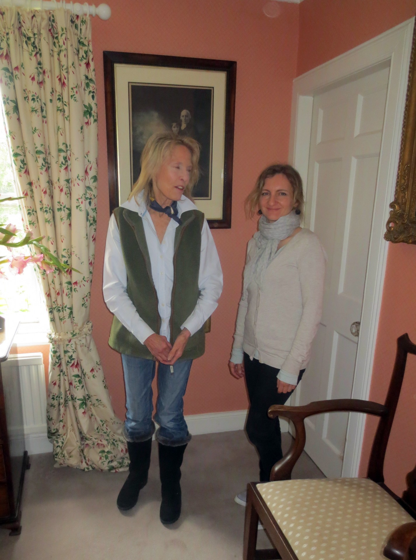 Susan Stirling-Aird i Anna Dębowska w Old Kippenross House - Jane Stiling spędziła tam dzieciństwo